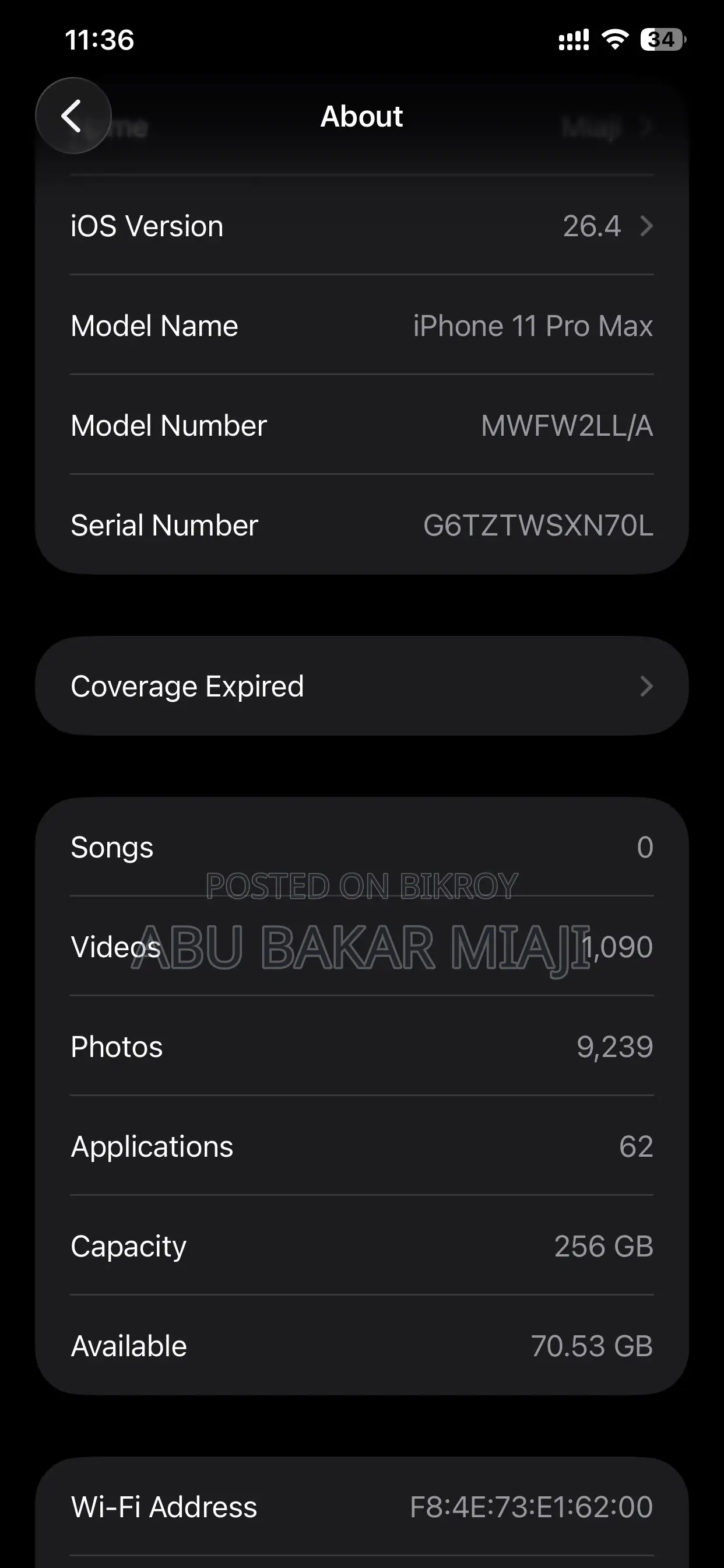 Apple iPhone 11 Pro Max 256 GB