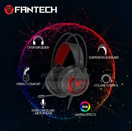Fantech Chief Ii Hg20 RGB Usb Gaming Headphone
