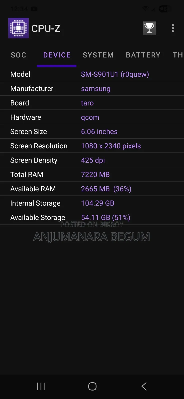 Samsung Galaxy S22 5G 128 GB Gold
