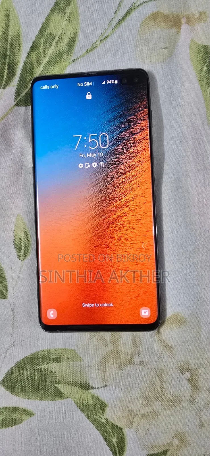 Samsung Galaxy S10 Plus 128 GB Black