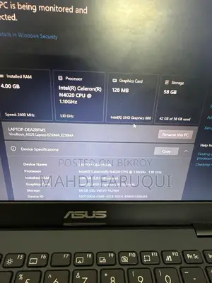 ল্যাপটপ Asus Vivobook E410M 4GB Intel Celeron eMMC 60GB