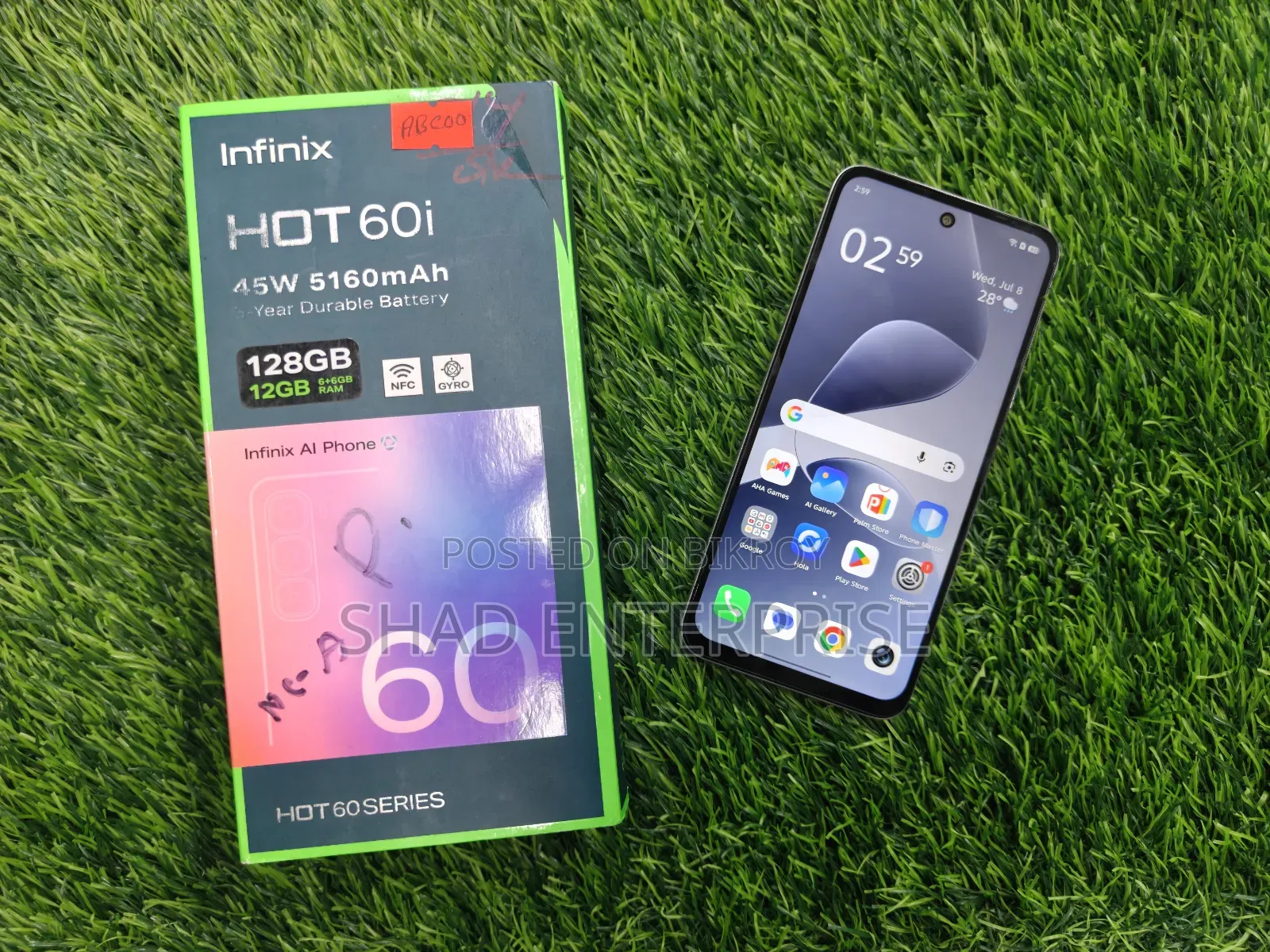 Infinix Hot 60i 128 GB Silver