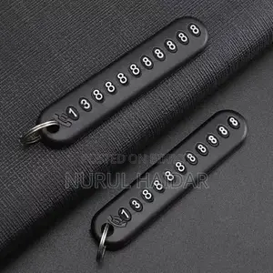 Phone Number Plate Key Holders - Anti-lost Number Plate