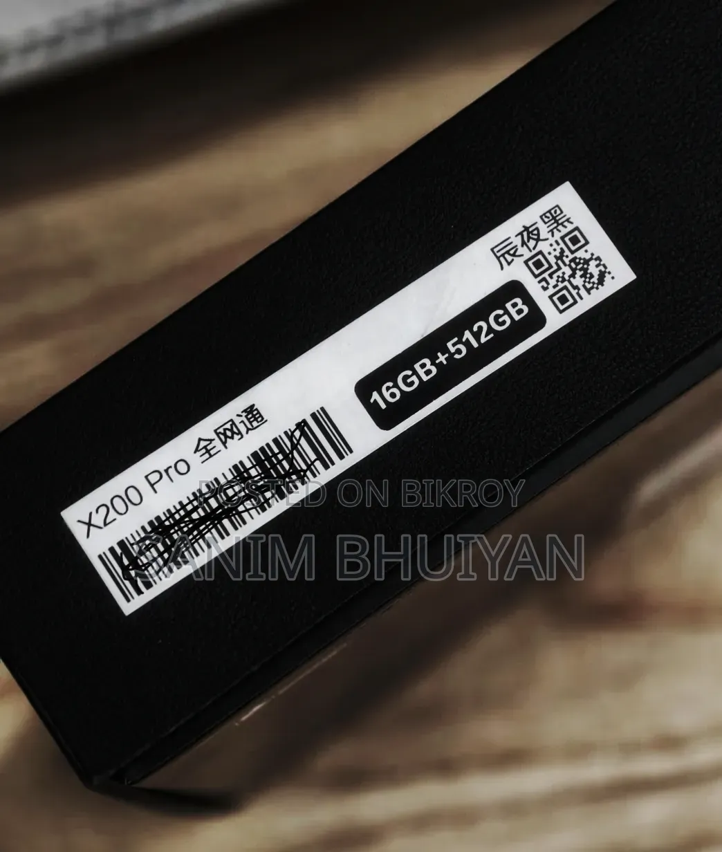 নতুন ভিভো এক্স২০০ প্রো ৫১২ জিবি কালো