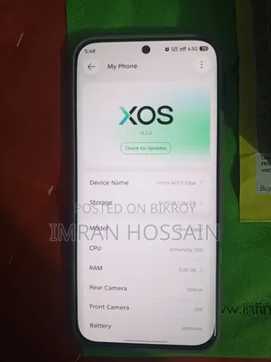 New Infinix Note Edge 256 GB