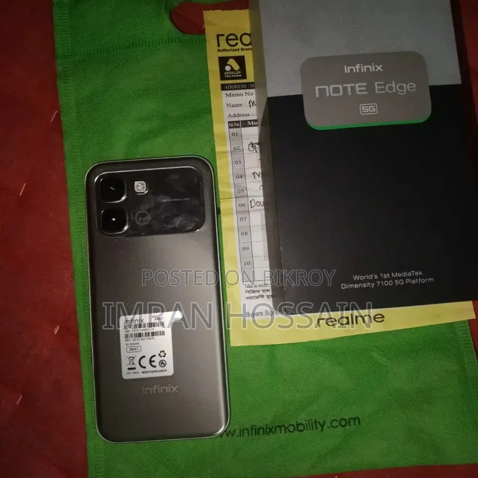 New Infinix Note Edge 256 GB