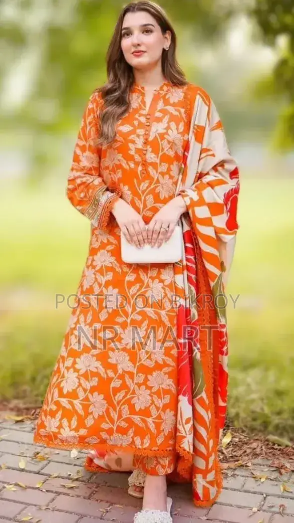 Digital Print Three Piece Kamij + Pant + Orna
