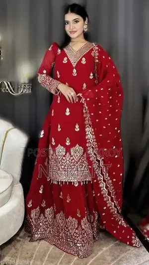 ঈদ স্পেশাল পার্টি প্রিমিয়াম সফট জর্জেট থ্রি পিস