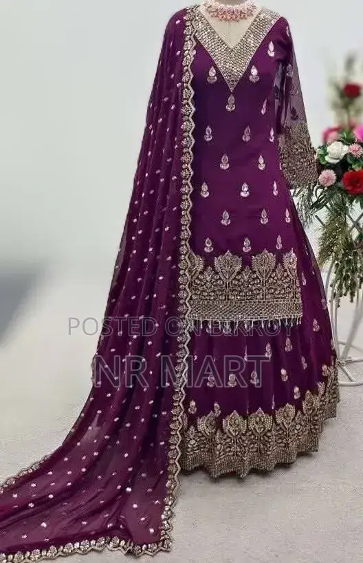 ঈদ স্পেশাল পার্টি প্রিমিয়াম সফট জর্জেট থ্রি পিস
