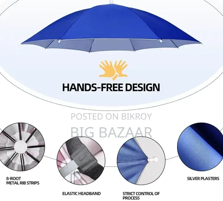 Hands-free Umbrella Hat