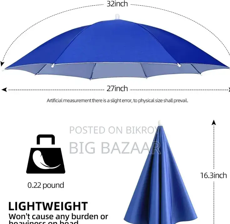 Hands-free Umbrella Hat