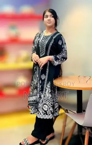 ডিজিটাল প্রিন্ট থ্রি পিস দুবাই চেরি