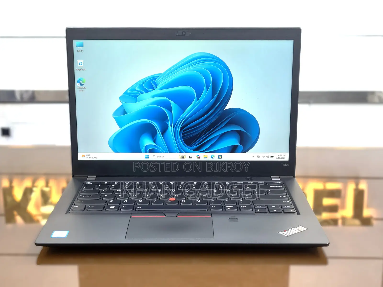 Laptop Lenovo ThinkPad T480s 8GB Intel Core I7 SSD 256GB