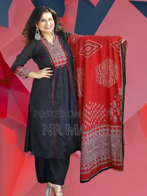 Premium Cotton Readymade Three Piece