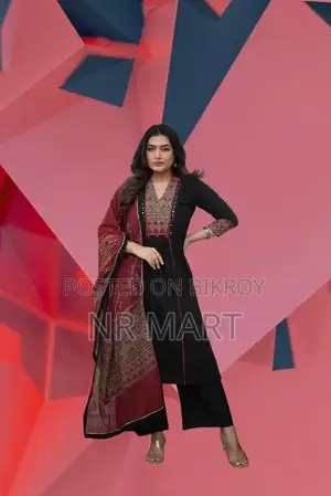Premium Cotton Readymade Three Piece