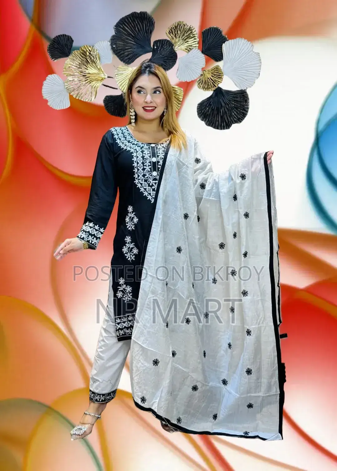Chikankari Necklace Design Embroidery Work