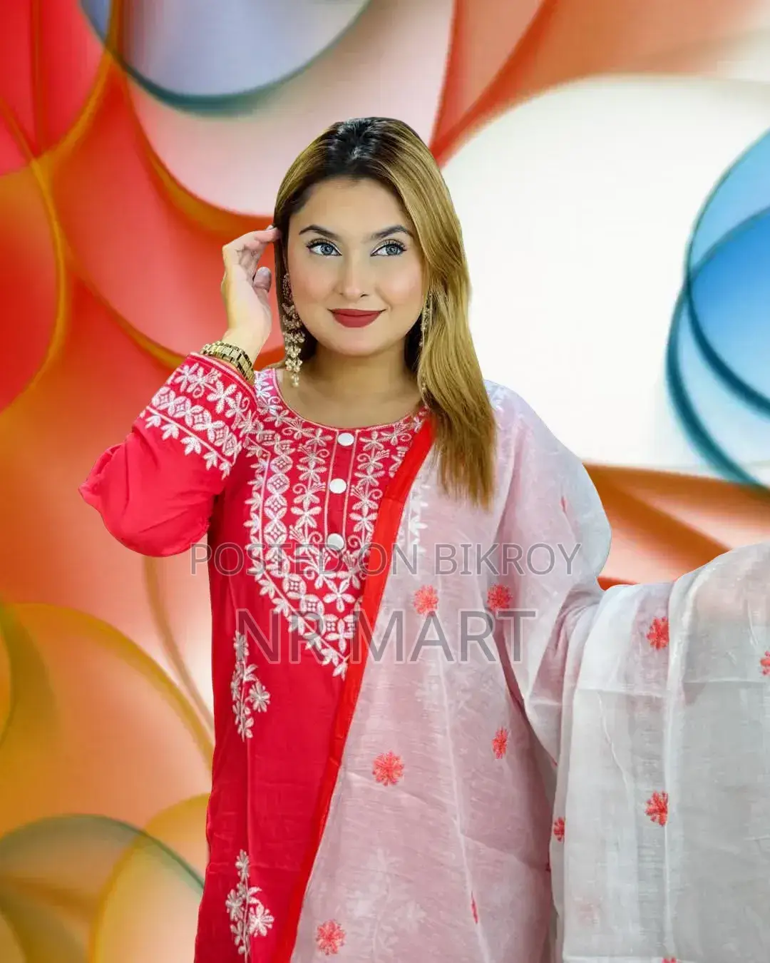 Chikankari Necklace Design Embroidery Work