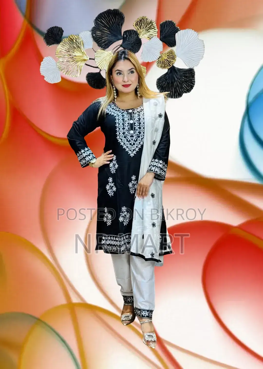 Chikankari Necklace Design Embroidery Work