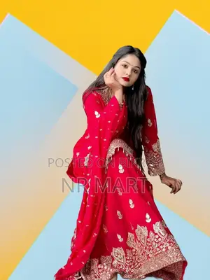 প্রিমিয়াম ইন্ডিয়ান ফক্স জর্জেট শারারা সেট