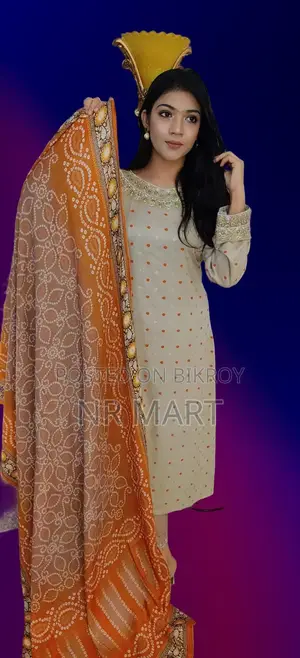 চমৎকার লিনেন থ্রি-পিস কালেকশন