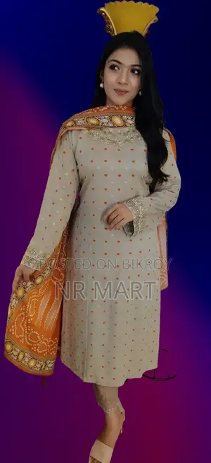 চমৎকার লিনেন থ্রি-পিস কালেকশন