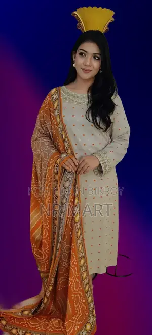 চমৎকার লিনেন থ্রি-পিস কালেকশন