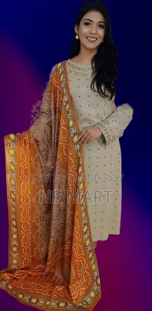 চমৎকার লিনেন থ্রি-পিস কালেকশন