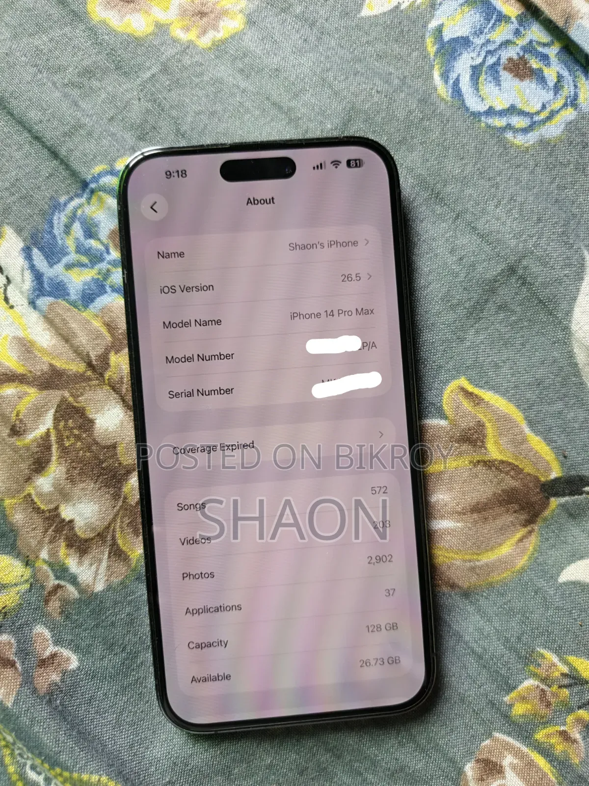 Apple iPhone 14 Pro Max 128 GB Purple