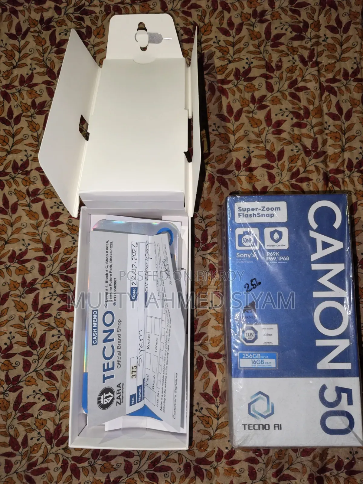 Tecno Camon 50 256 GB Black