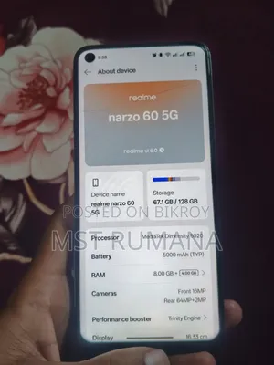Realme Narzo 60 128 GB Black