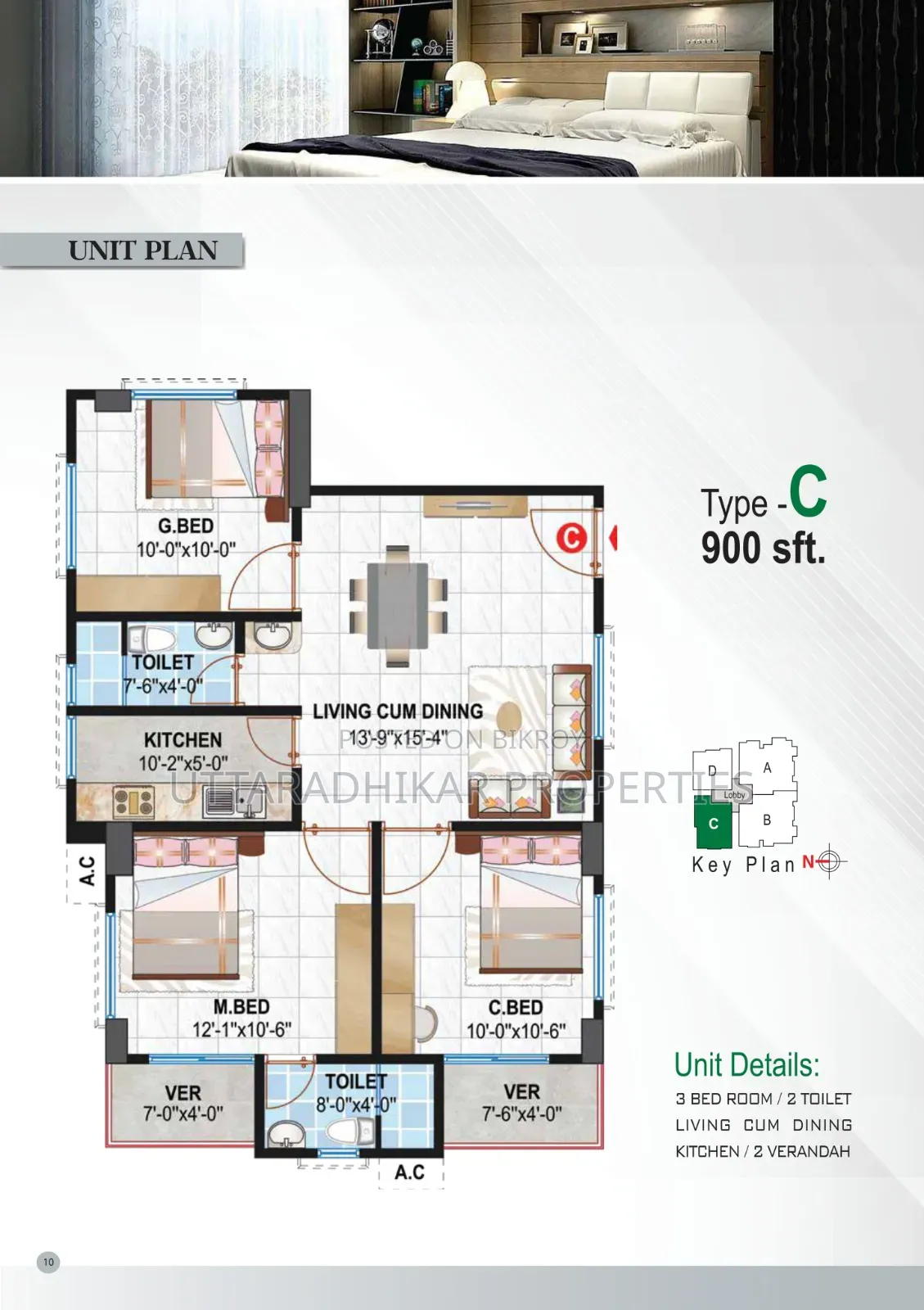 3-Bedroom Apartment in Upl Kashful, Cantonment for Sale