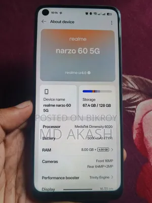 Realme Narzo 60 128 GB Black