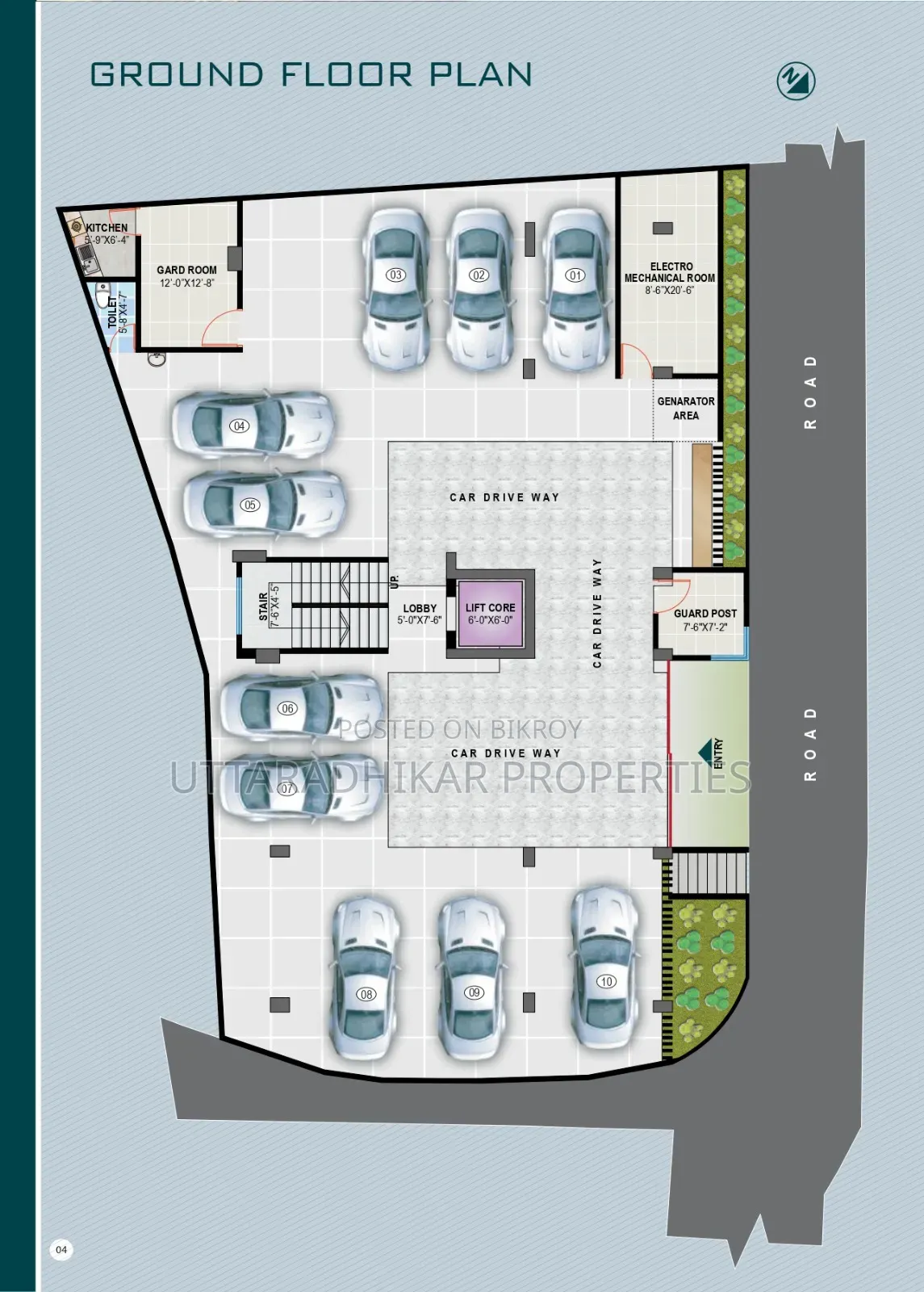 3-Bedroom Apartment in Upl Momotaj Villa, Mirpur for Sale