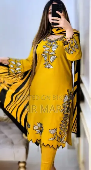 Premium Embroidery Sequence Three Piece