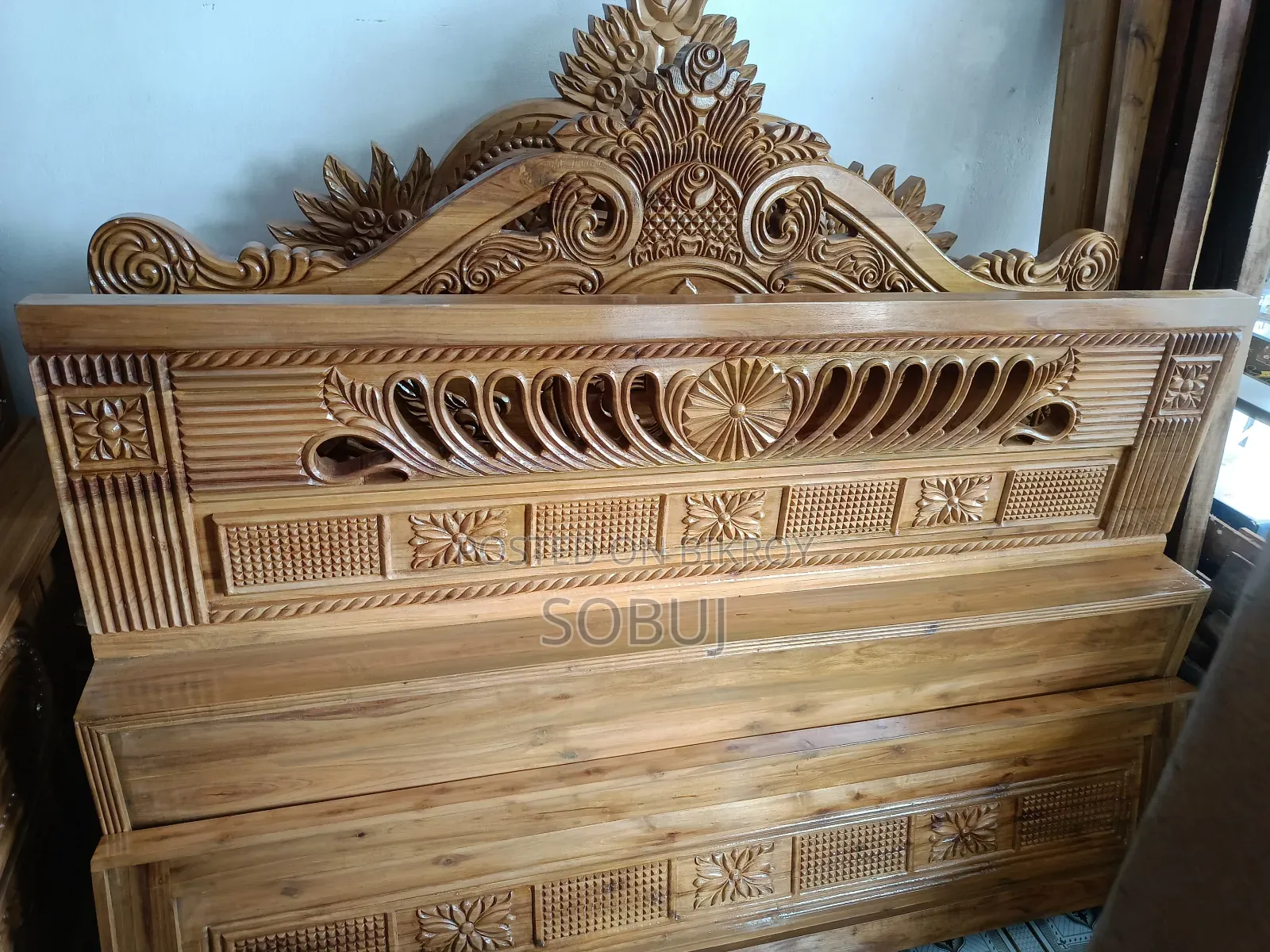 আকাশী কাঠের খাট ব্র্যান্ড নিউ