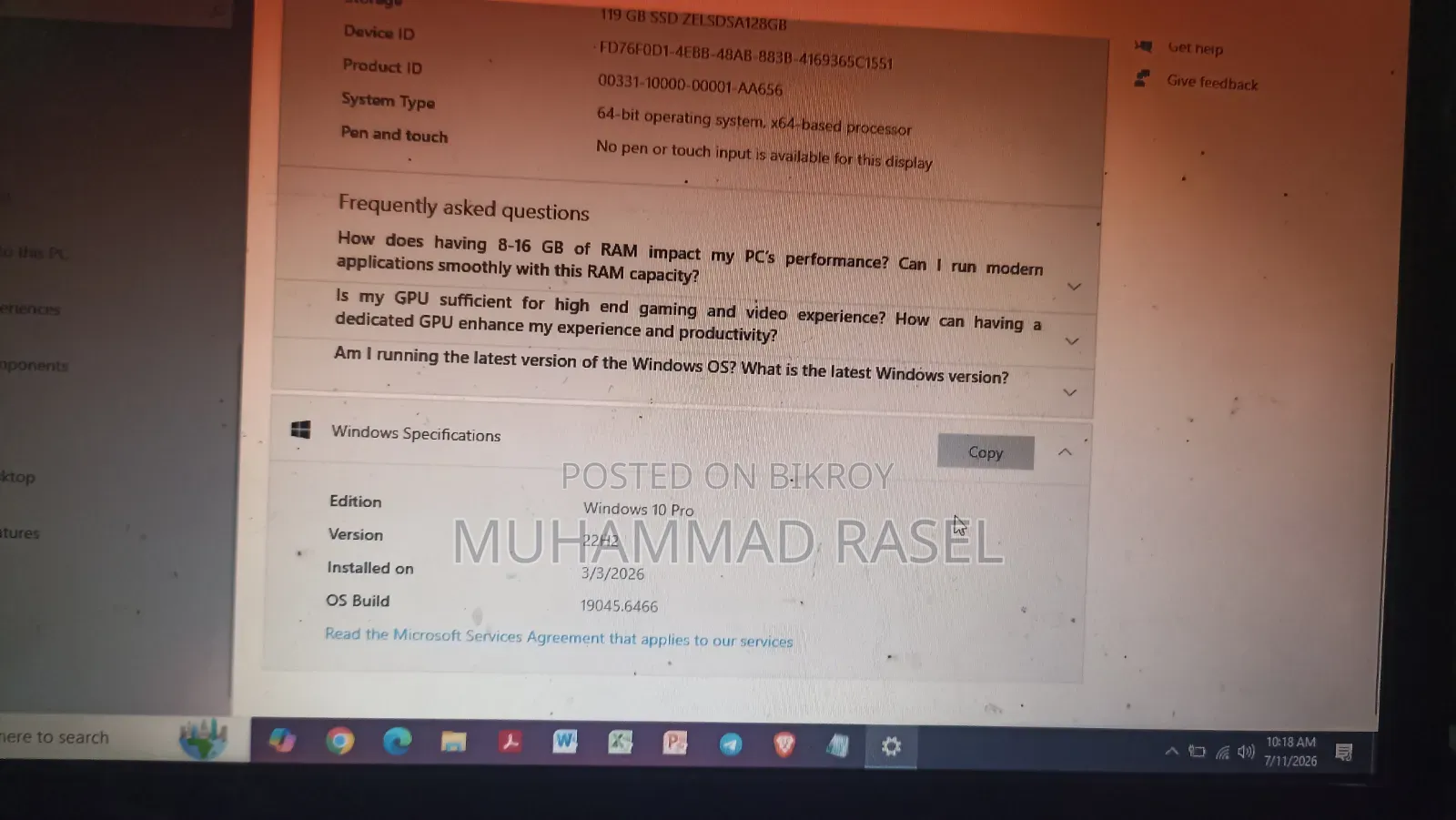 Laptop Acer Aspire E1-422 16GB AMD Ryzen 5 HDD+SSD 160GB