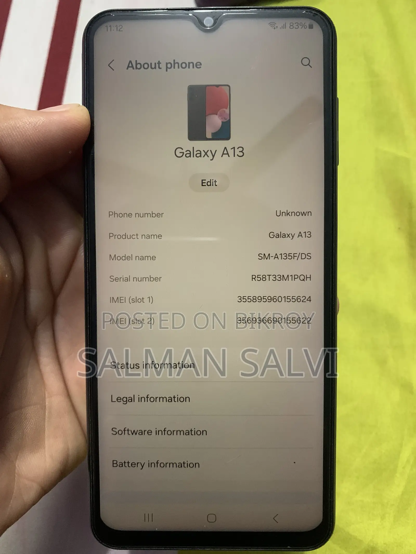 Samsung Galaxy A13 64 GB Black