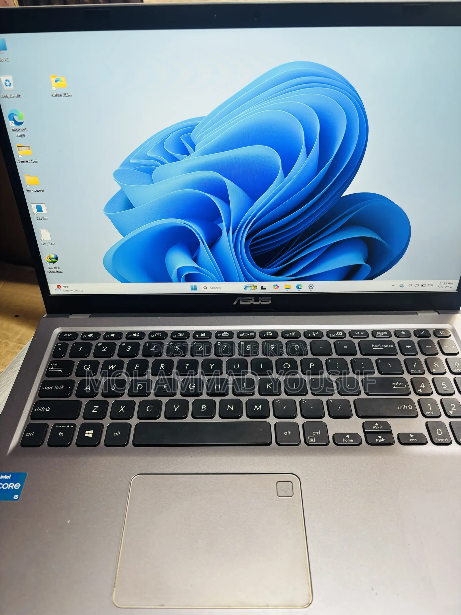 Laptop Asus Vivobook 15 8GB Intel Core I5 SSD 512GB