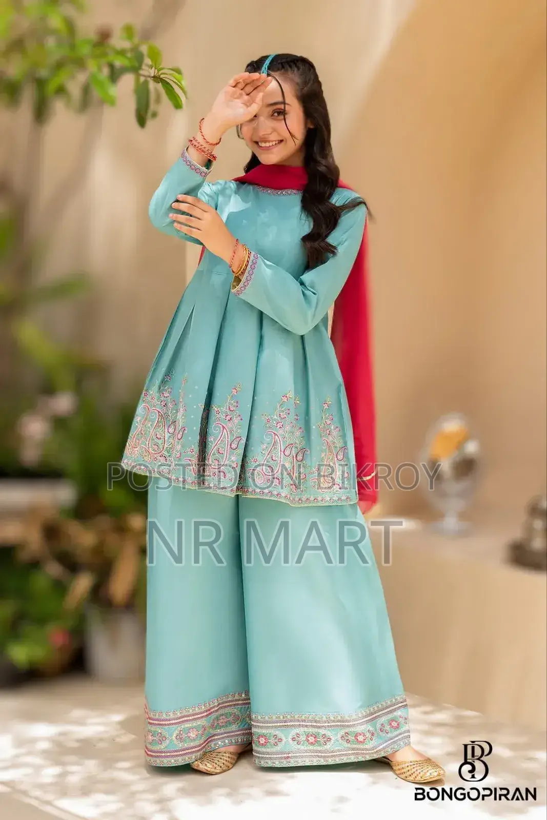 Premium Diamond Georgette Three Piece