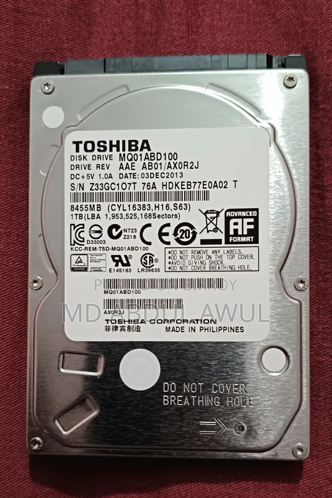 Hard Disk Drive
