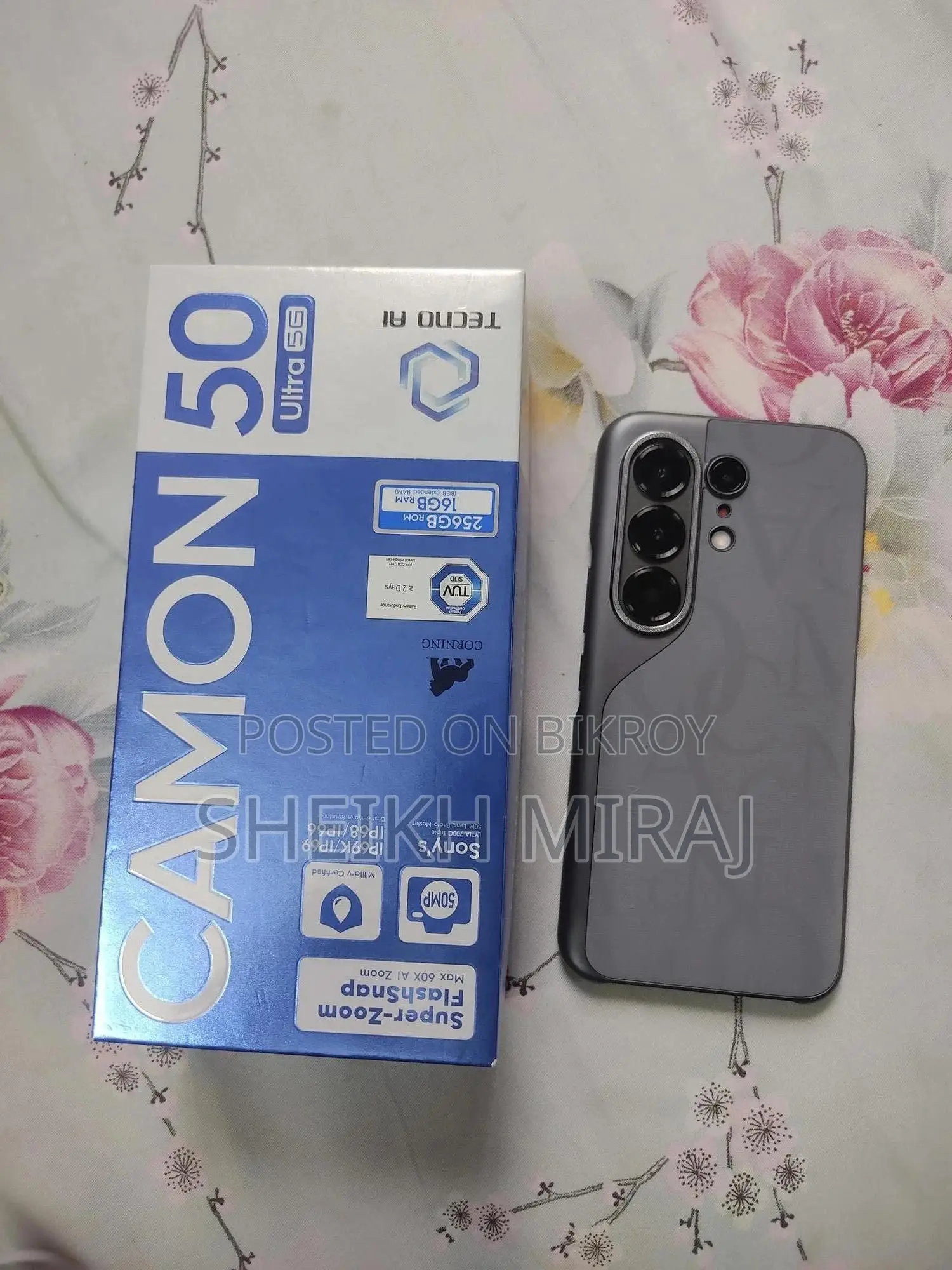 New Tecno Camon 50 Ultra 256 GB Black