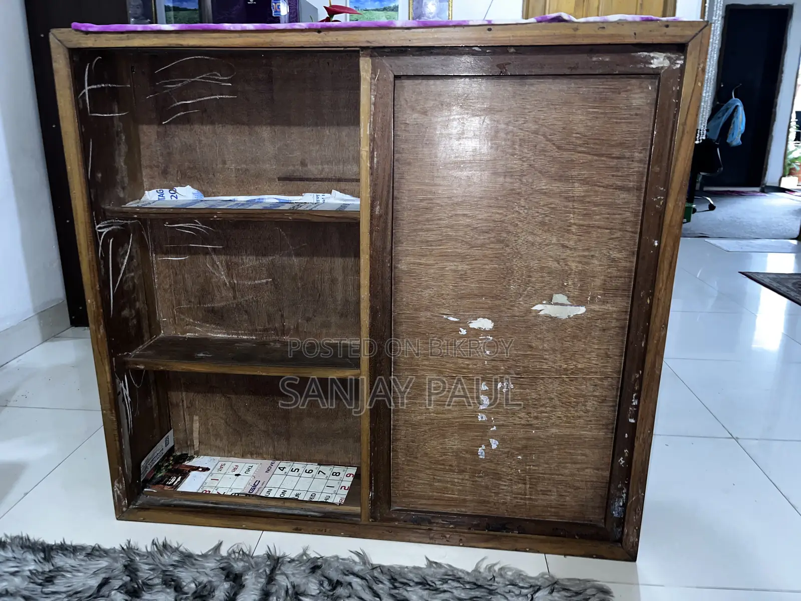 Shagun Wood Wardrobe/Shelf Cabinet (Dhaka)