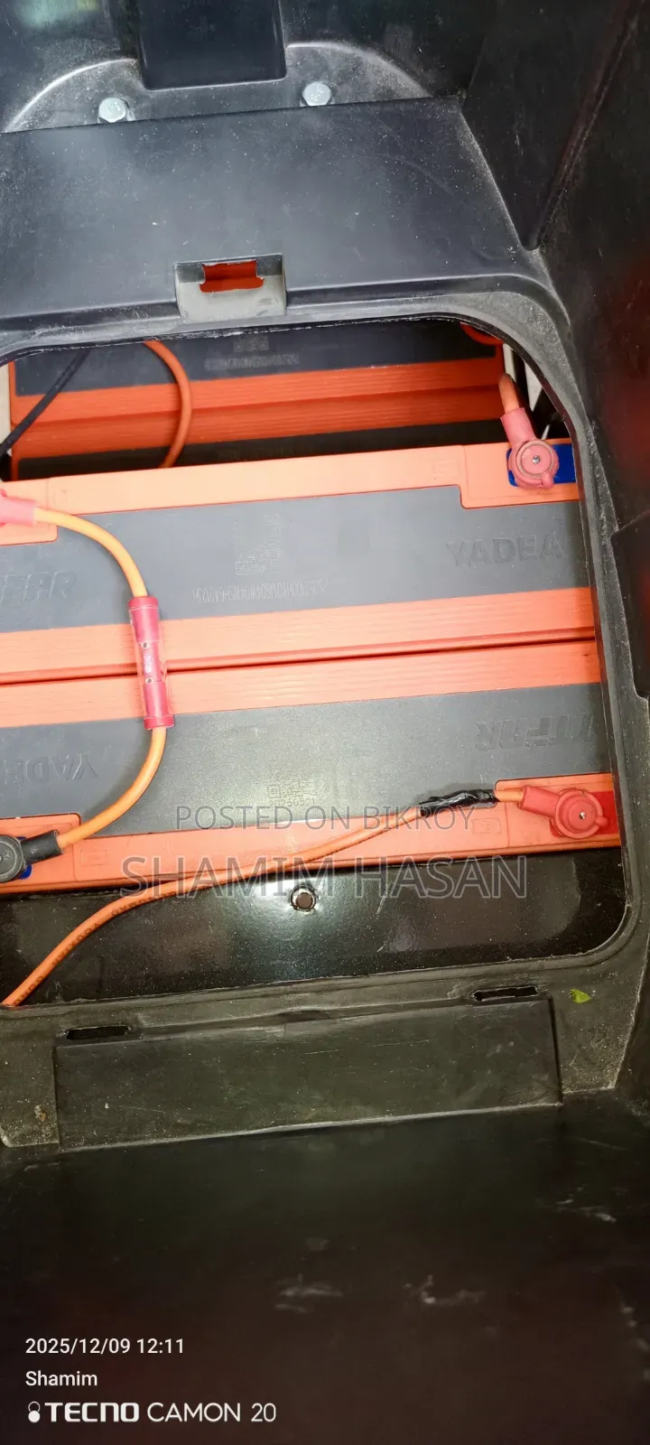 ৩৮ এম্পিয়ার ৭২ ভোল্ট ইয়াদিয়া গ্রাফিন ব্যাটারি । ৬ পিস ব্যাটারি