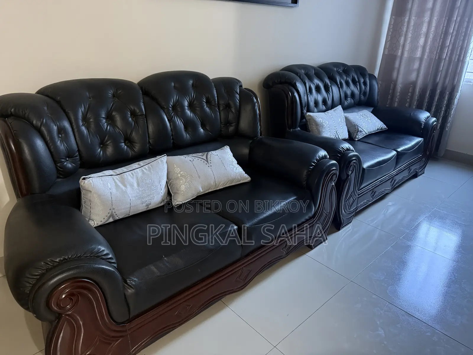 Used Sofa Sets Two 2 Seaters and One 1 Seater - Racine Cover