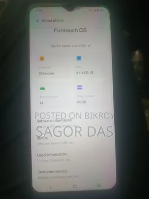 Vivo Y03t 64 GB Blue