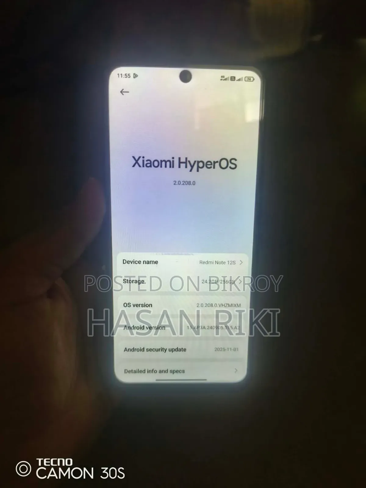 Xiaomi Redmi Note 12S 256 GB Black