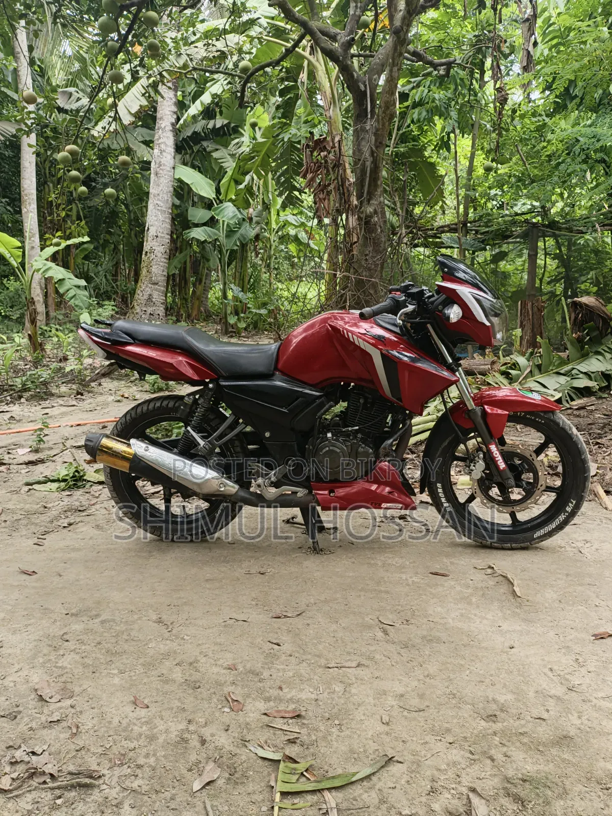 New TVS Apache 160 4V 2018 Red