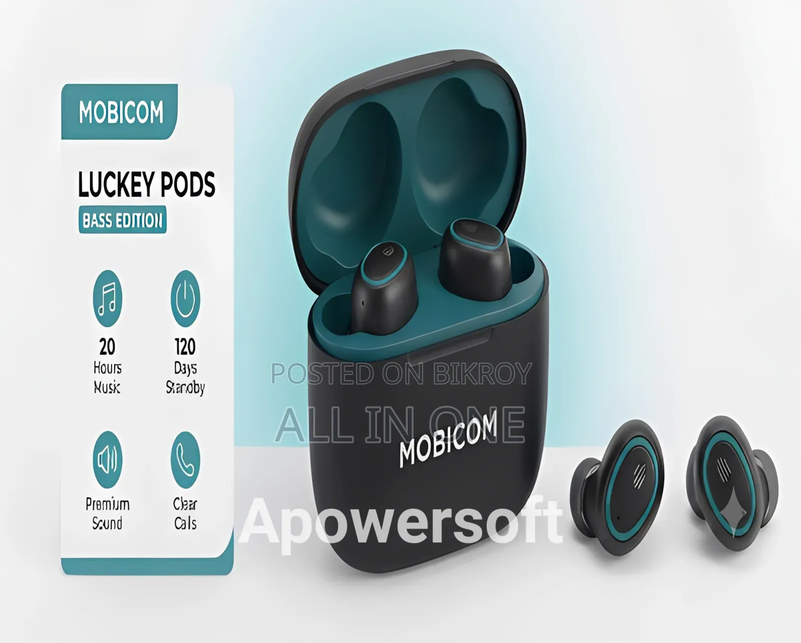 Mobicom Luckey Pods Wireless Bluetooth Earbuds