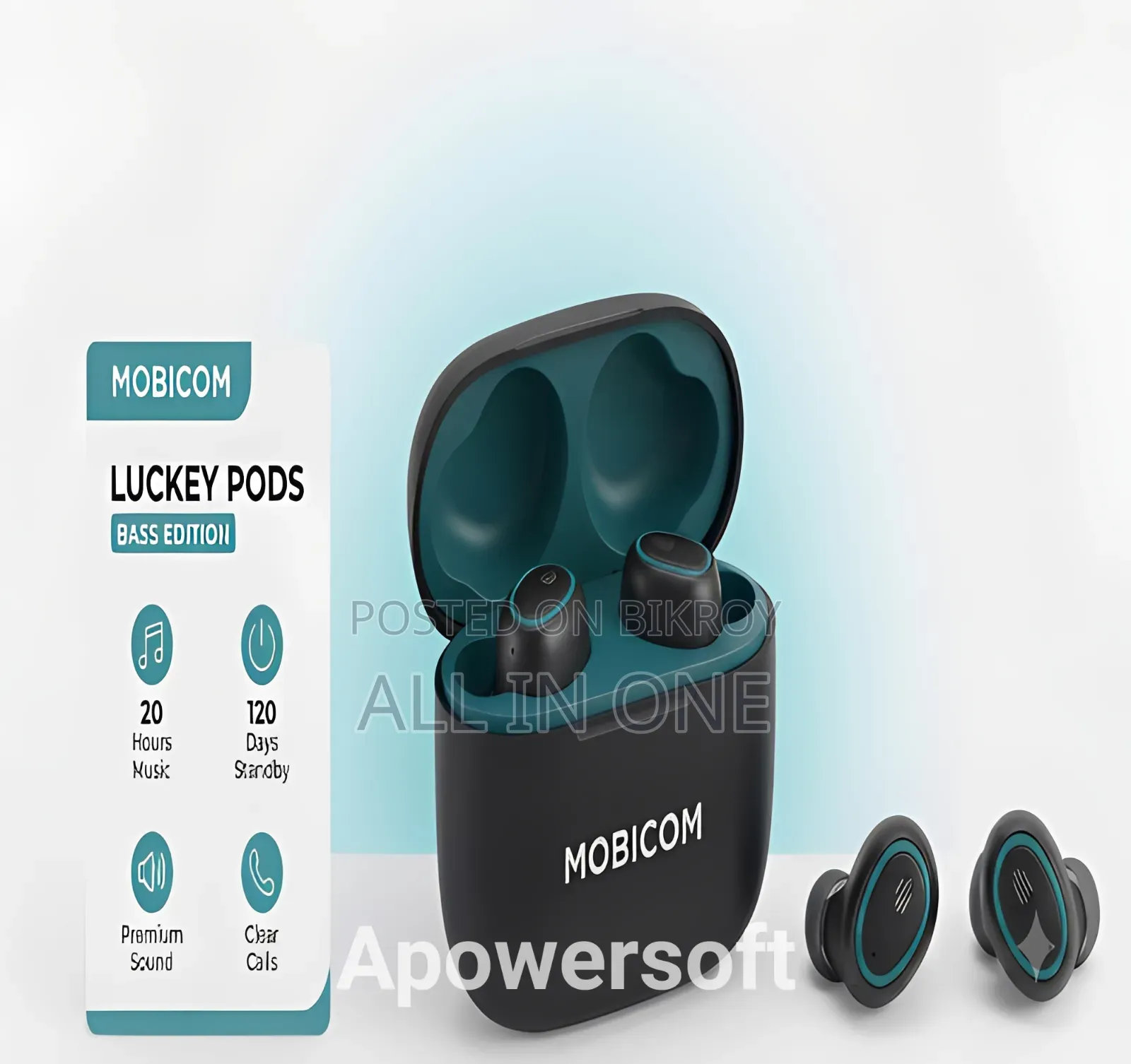 Mobicom Luckey Pods Wireless Bluetooth Earbuds