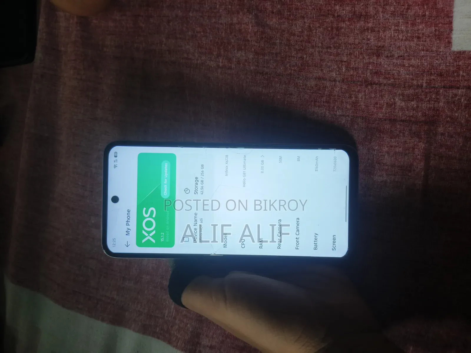 Infinix Hot 60i 256 GB Silver